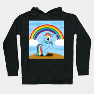 rainbow dash with a rainbow Hoodie